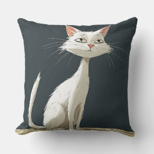 Süße Zeichentrickkatze Kissen