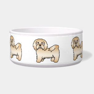 Süße Zeichnung eines rehbraunen Havanese Hundes Napf