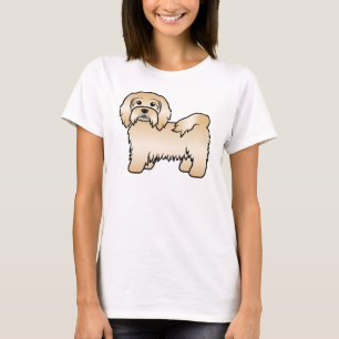 Süße Zeichnung eines rehbraunen Havanese Hundes T-Shirt