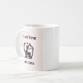 Süße Zeit mit Katzen Kaffeetasse (Vorderseite Links)