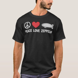 Süße Zeppelin-Kunst für Luftschiff-Luftfahrt T-Shirt