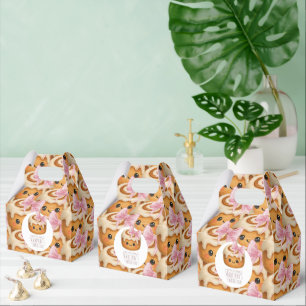 Süße Zimtschnecken Brötchen Mädchen Geburtstagsfei Geschenkschachtel