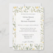 Süße Zitronen Hochzeit Einladung (Vorderseite)