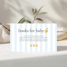 Süße Zitronen-Zitrus-Baby-Shower-Bücher für Baby