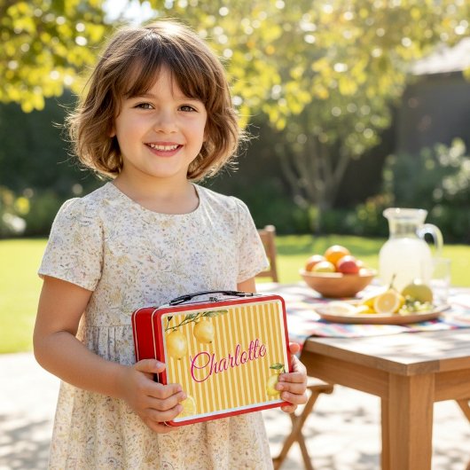 Süße Zitronenscheibe Namens Lunchbox