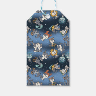 Süße Zodiac-Katzengeschenkanhänger Geschenkanhänger