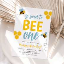 Süße zu Biene Ein 1. Bienentag Geburtstag