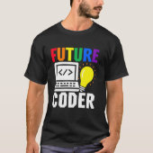 Süße zukünftige Coder-Kid-Karriere Computerprogram T-Shirt (Vorderseite)