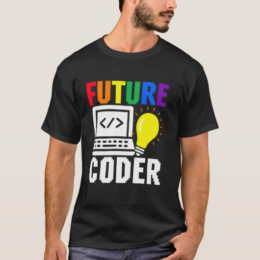 Süße zukünftige Coder-Kid-Karriere Computerprogram T-Shirt (Vorderseite)
