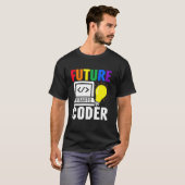 Süße zukünftige Coder-Kid-Karriere Computerprogram T-Shirt (Vorne ganz)