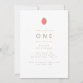 Süße zum ersten Geburtstag Einladung (Vorderseite)