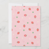 Süße zum ersten Geburtstag Einladung (Rückseite)