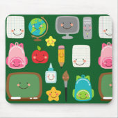 Süße Zur-Schule-Kawaii-Klassenzimmer-Ausrüstung Mousepad (Vorne)