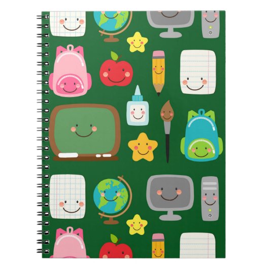 Süße Zur-Schule-Kawaii-Klassenzimmer-Ausrüstung Notizblock (Vorderseite)