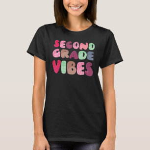 Süße Zweite-Klasse-Vibes Lustig Zurück zur Schule T-Shirt