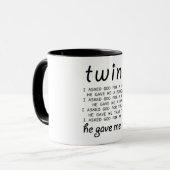 Süße Zwillinge Tasse (Vorderseite Links)