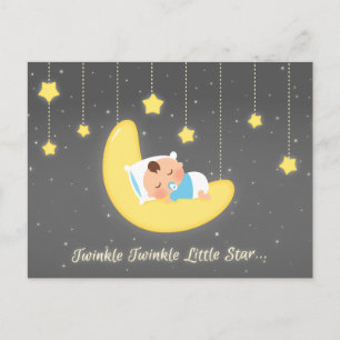 Süße Zwinkern Zwinkern Kleiner Stern Baby Neugebor Postkarte