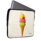 Süßeiscreme-Kone - Individuelle Name-Option Laptopschutzhülle (Vorne Rechts)