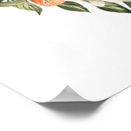 Süssen Babydusche Begrüßungszeichen Poster (Ecke)