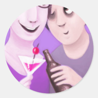 Süssen in Liebe: Zuckerguss (Kreis) Runder Aufkleber