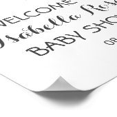 Süssen Karte Reiseabenteuer Rosa Kinderdusche Poster (Ecke)