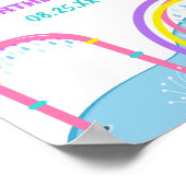 Süssen Splish Splash Pad Wasserpark Girl Poster (Ecke)