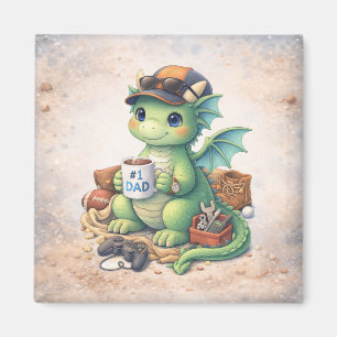 Süßer #1 Dad-Drache Magnet – Ein Geschenk zum Vate