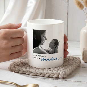 Süßer 1. Muttertag, Boy Mama Fotocollage Kaffeetasse
