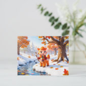Süßer 3D-Schütze-Sternzeichen-Charakter Postkarte (Stehend Vorderseite)