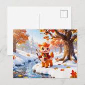 Süßer 3D-Schütze-Sternzeichen-Charakter Postkarte (Vorne/Hinten)