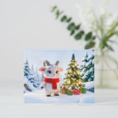 Süßer 3D-Steinbock-Zodiak-Charakter Postkarte (Stehend Vorderseite)