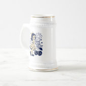 Süßer 4. Juli Unabhängigkeitstag Bierglas (Vorderseite Links)
