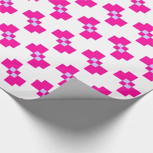 Süßer 8-Bit-Pixel-Bogen Geschenkpapier (Ecke)