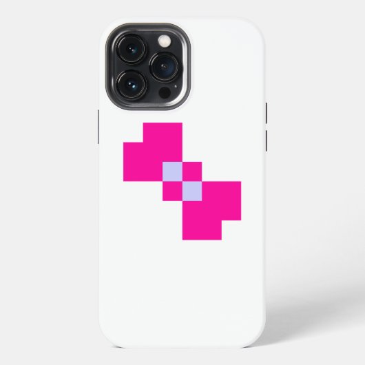 Süßer 8-Bit-Pixel-Bogen iPhone Hülle (Rückseite)