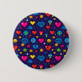 Süßer 8-Bit-Pixel-Gaming-Retro-Emaille-Pin Button (Vorderseite)
