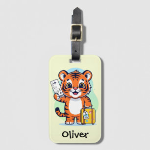 Süßer Abenteurer-Tiger Gepäckanhänger