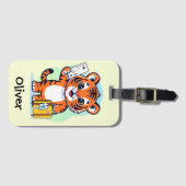 Süßer Abenteurer-Tiger Gepäckanhänger (Vorderseite (Horizontal))