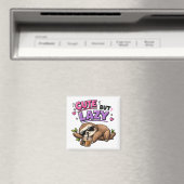 Süßer aber fauler Faultier mit Eiskaffee Magnet (In Situ (Geschirrspüler))