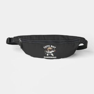 Süßer aber gefährlicher Pug-Hund Karate Bauchtasche