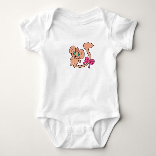 Süßer Affe Baby Top (Vorderseite)