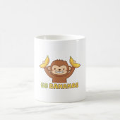 Süßer Affe geht auf Bananen Doodle Kaffeetasse (Mittel)
