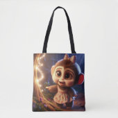 Süßer Affe in einem Kleid Tasche (Vorderseite)