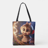 Süßer Affe in einem Kleid Tasche (Rückseite)