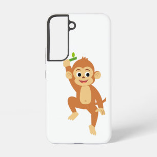 Süßer Affe mit Bambus Samsung Galaxy Hülle