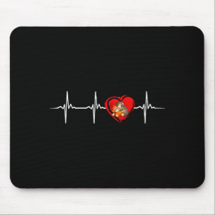 Süßer Affe Punch Herzschlag - letztlich muss ich Mousepad