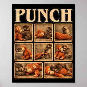 Süßer Affe schlägt Baby  Poster