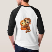süßer Affe T-Shirt (Rückseite)
