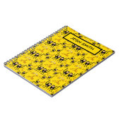 Süßer Affe und Bananendruck Notizblock (Linke Seite)