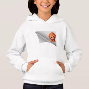 süßer Affe unter dem Fleck Hoodie