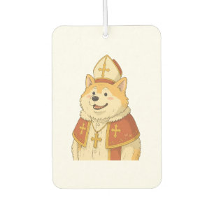 Süßer Akita-Papst - Lustiges Hundedesign Autolufterfrischer